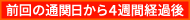 前回の通関日から4週間経過後